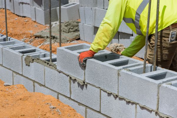 Concrete Blocks Installation in Chesterfield
