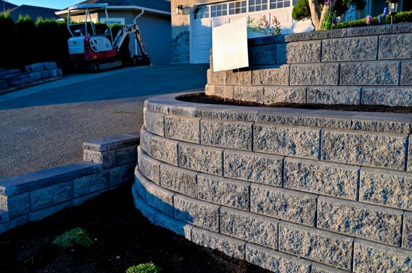 Stone Retaining Wall Repair in Chesterfield